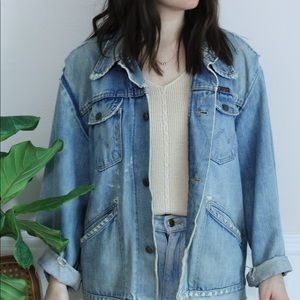 Vintage Distressed Wrangler Denim Jacket
